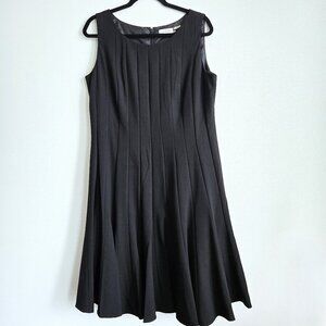 Calvin Klein Fit and Flare Vertical Seam Detail | Black | Size 14